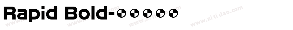 Rapid Bold字体转换